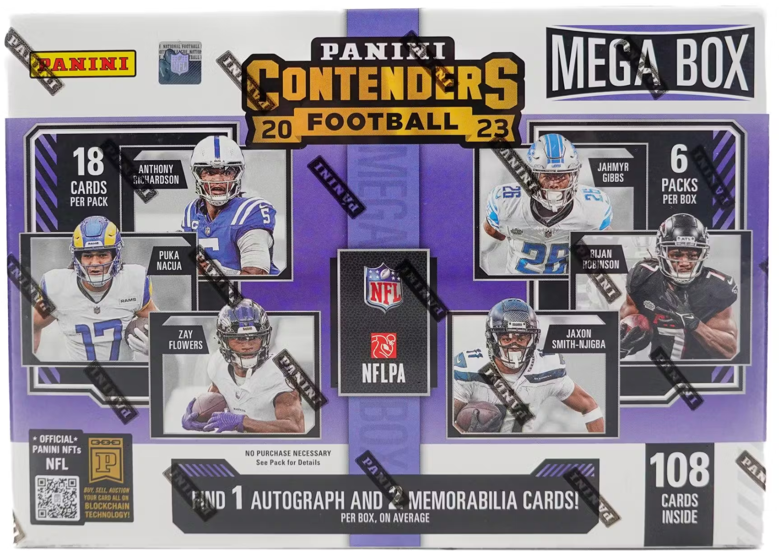 2023 Panini Contenders Football Mega Sealed Box (Purple)