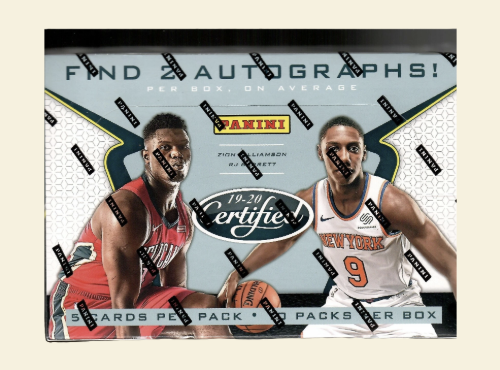 2019-20 Panini Certified Basketball Hobby Box
