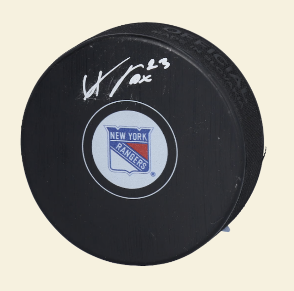 Adam Fox New York Rangers Fanatics Authentic Autographed Hockey Puck