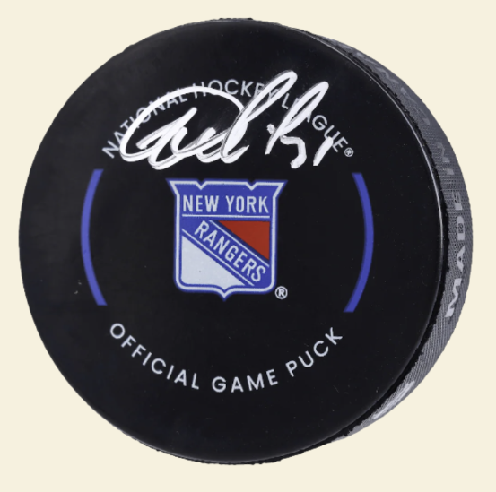 Igor Shesterkin New York Rangers Autographed Hockey Puck