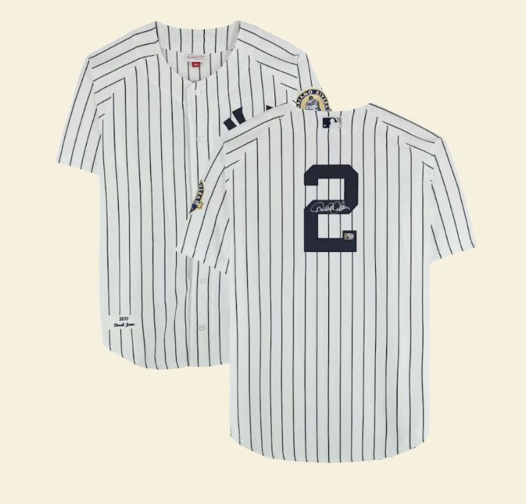 Derek Jeter New York Yankees Autographed White Mitchell & Ness 2013 Authentic Jersey