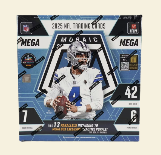 Bleecker Trading - 2025 Panini Mosaic Football Mega Box (Reactive
