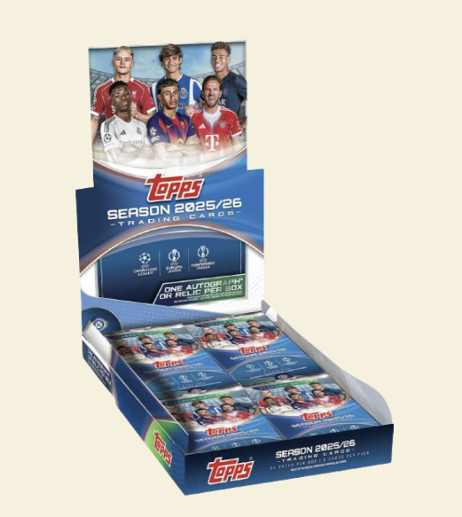 2025-26 Topps UEFA Club Competitions Soccer Hobby Box (Presale)