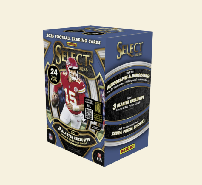 2025 Panini Select Football Hobby Blaster Box (Green & Red Prizm)