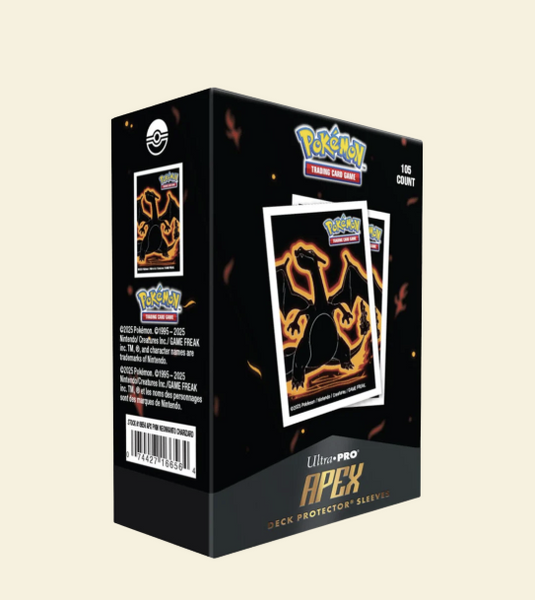 Apex Deck Protector Sleeves: Pokemon Neon Kanto- Charizard Apex Deck Protector Sleeves: Pokemon Neon Kanto- Charizard