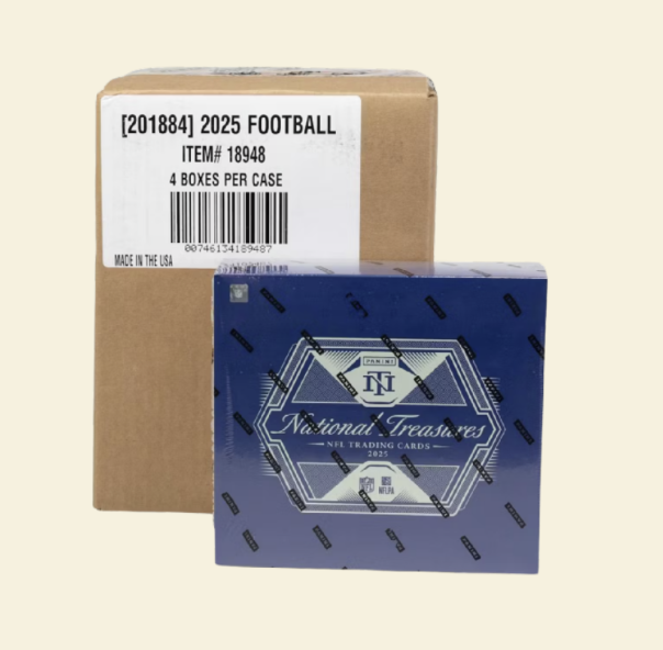 2025 National Treasures NFL 4-Box Case
