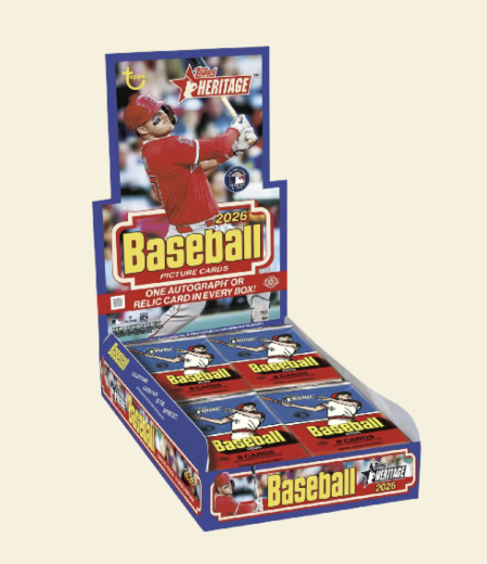 2026 Topps Heritage Baseball Hobby Box (Presale)