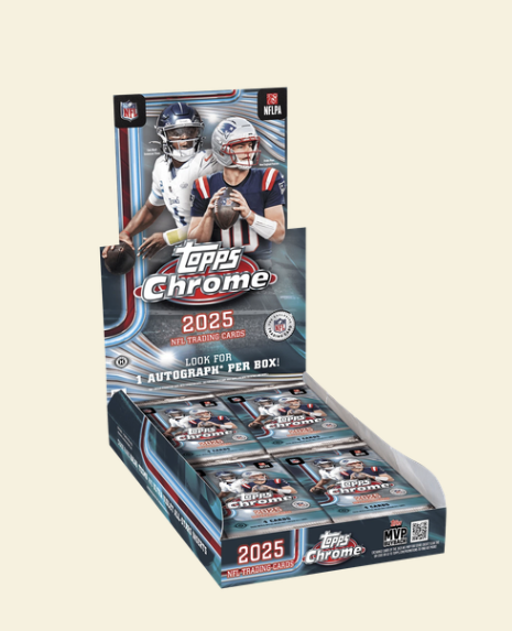 2025 Topps Chrome Football Hobby Box (Presale)