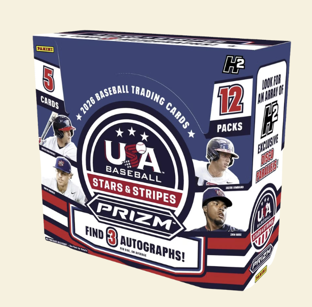 2025-26 Prizm USA Stars & Stripes Baseball H2 Box