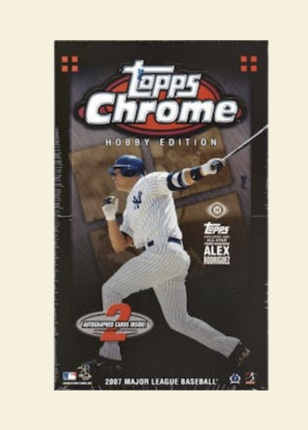 2007 Topps Chrome Baseball Hobby Box