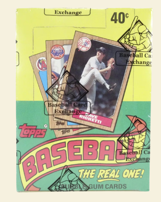 1987 Topps Baseball Box