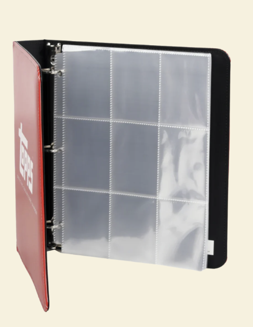 Topps Red Official Collectors Binder for Collecting Trading Cards, 360-Card Capacity, Acid-Free Design Topps Red Official Collectors Binder for Collecting Trading Cards, 360-Card Capacity, Acid-Free Design