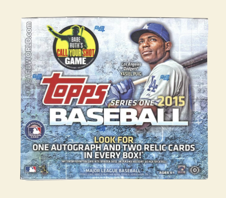 2015 Topps Series 1 Baseball HTA Jumbo Box
