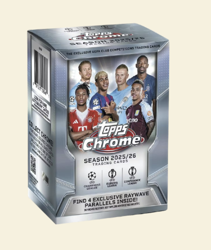 2025-26 Topps Chrome UEFA Champions League Soccer Blaster Box (Presale)