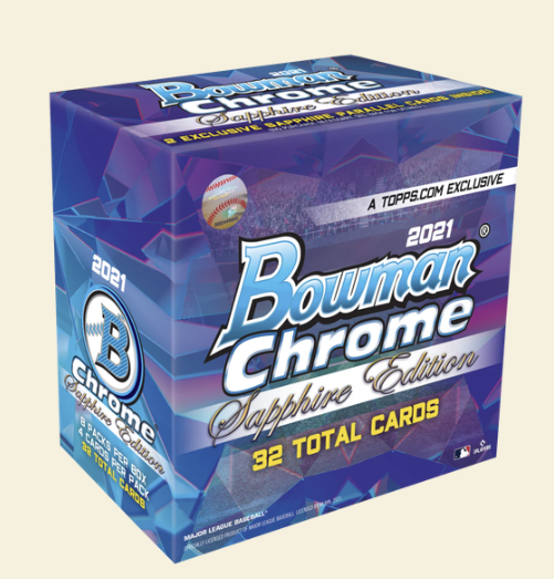 2021 Bowman Chrome Sapphire Baseball Hobby Box