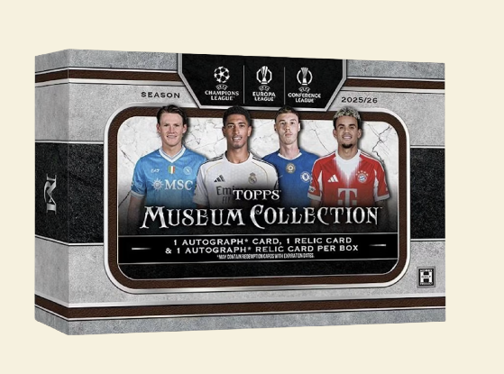 2025-26 Topps UEFA Club Competitions Museum Collection Soccer Hobby Box (Presale)