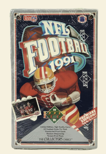 1991 Upper Deck Low # Football Hobby Box