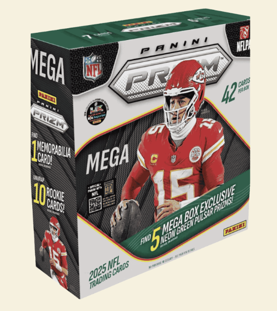 2025 Panini Prizm Football Mega Box (Green Pulsar Prizms)