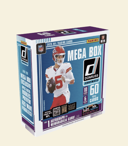 2025 Panini Donruss Football Mega Box (Red Wave Parallels)
