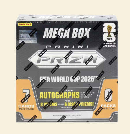 2026 Panini Prizm FIFA World Cup Soccer Mega Box (Red Disco Parallels!)