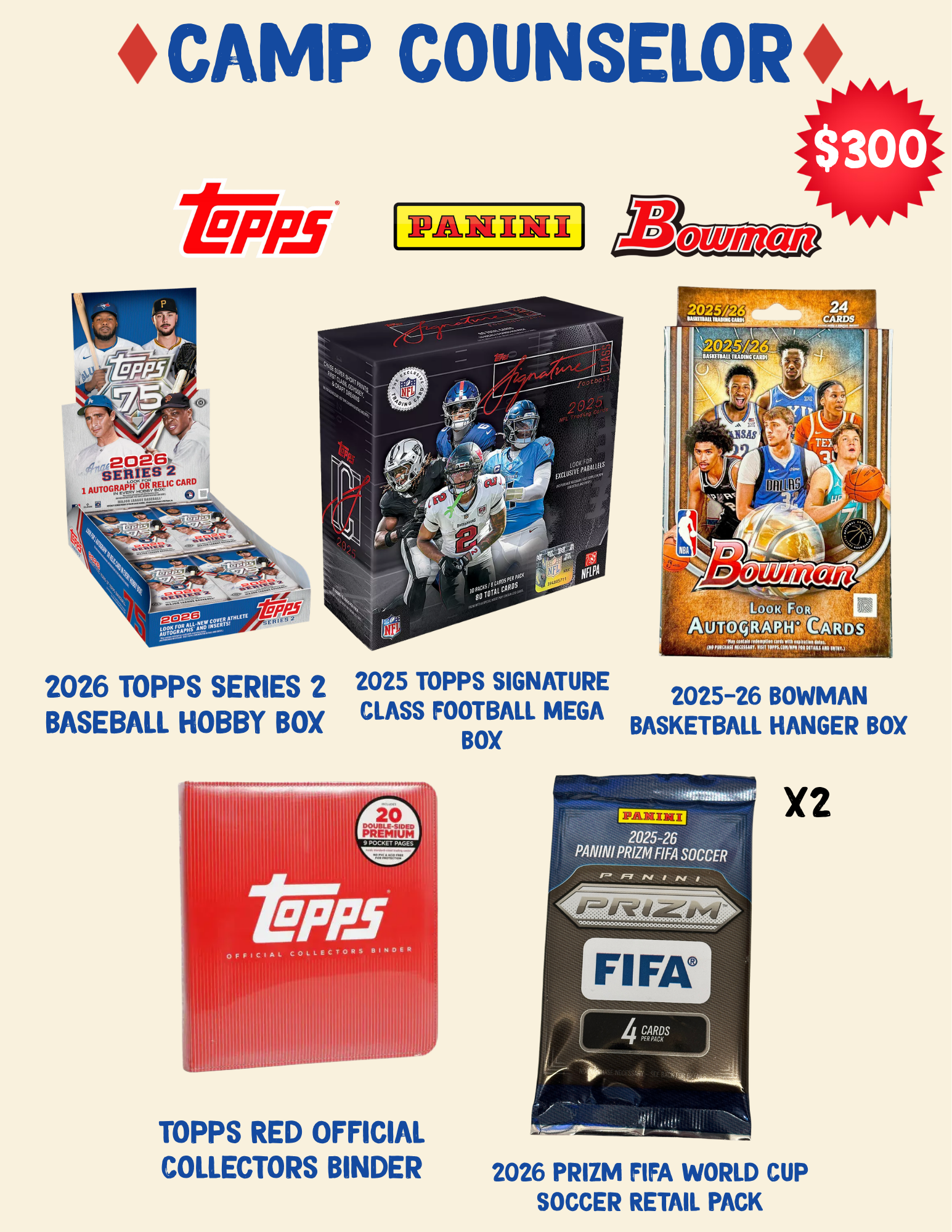 Bleecker Trading Summer Camp Counsler Sports Bundle