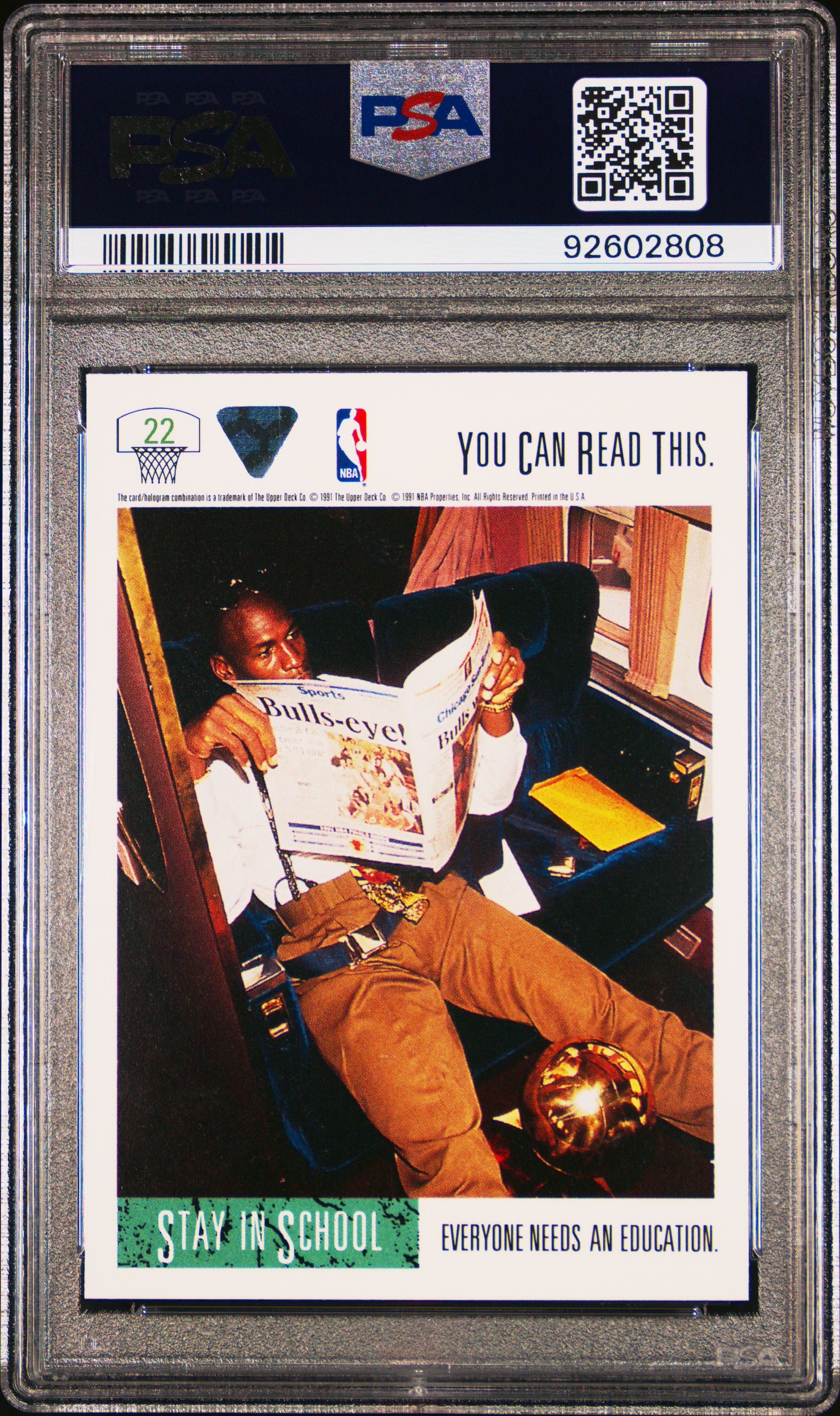 1991 Upper Deck Michael Jordan #22 PSA 9