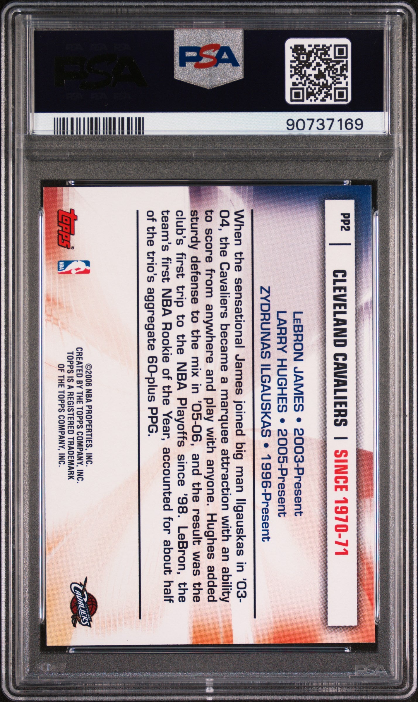 2006 Topps Pride of the Program #PP2 Lebron James PSA 10