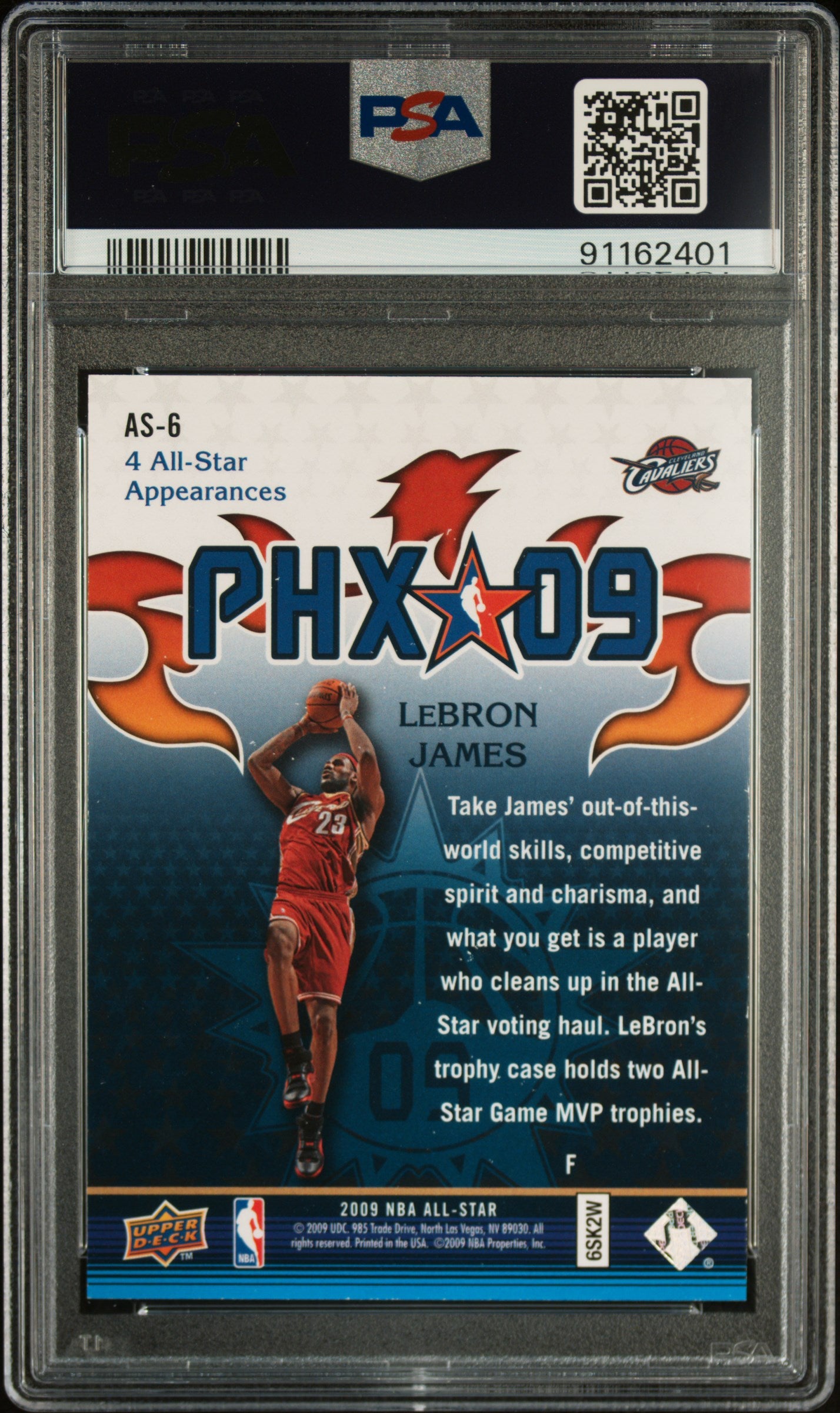 2008 Upper Deck NBA All-Star Game LeBron James #AS-6 NBA All Star Game PSA 9