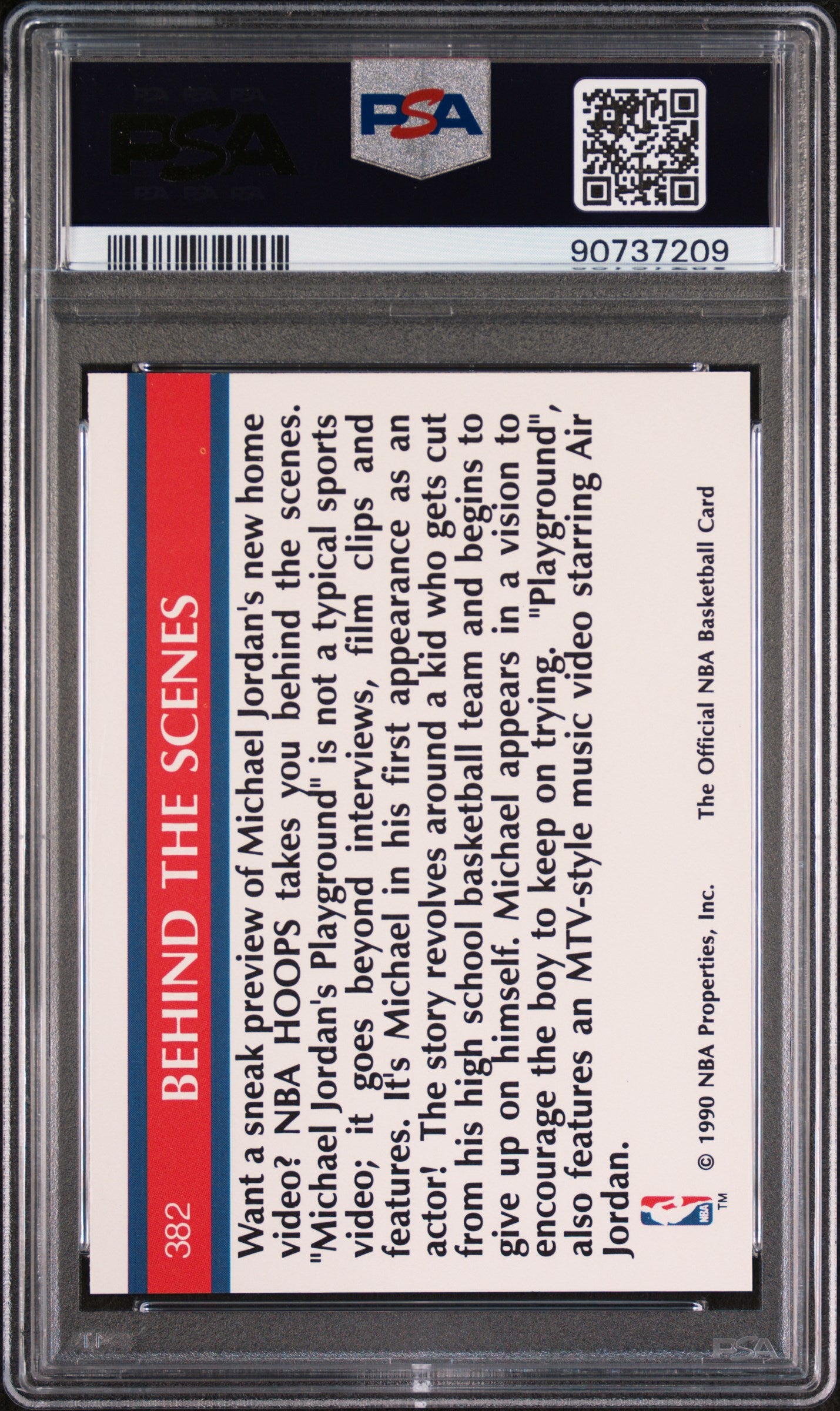 1990 Hoops Michael Jordan #382 Playground PSA 10