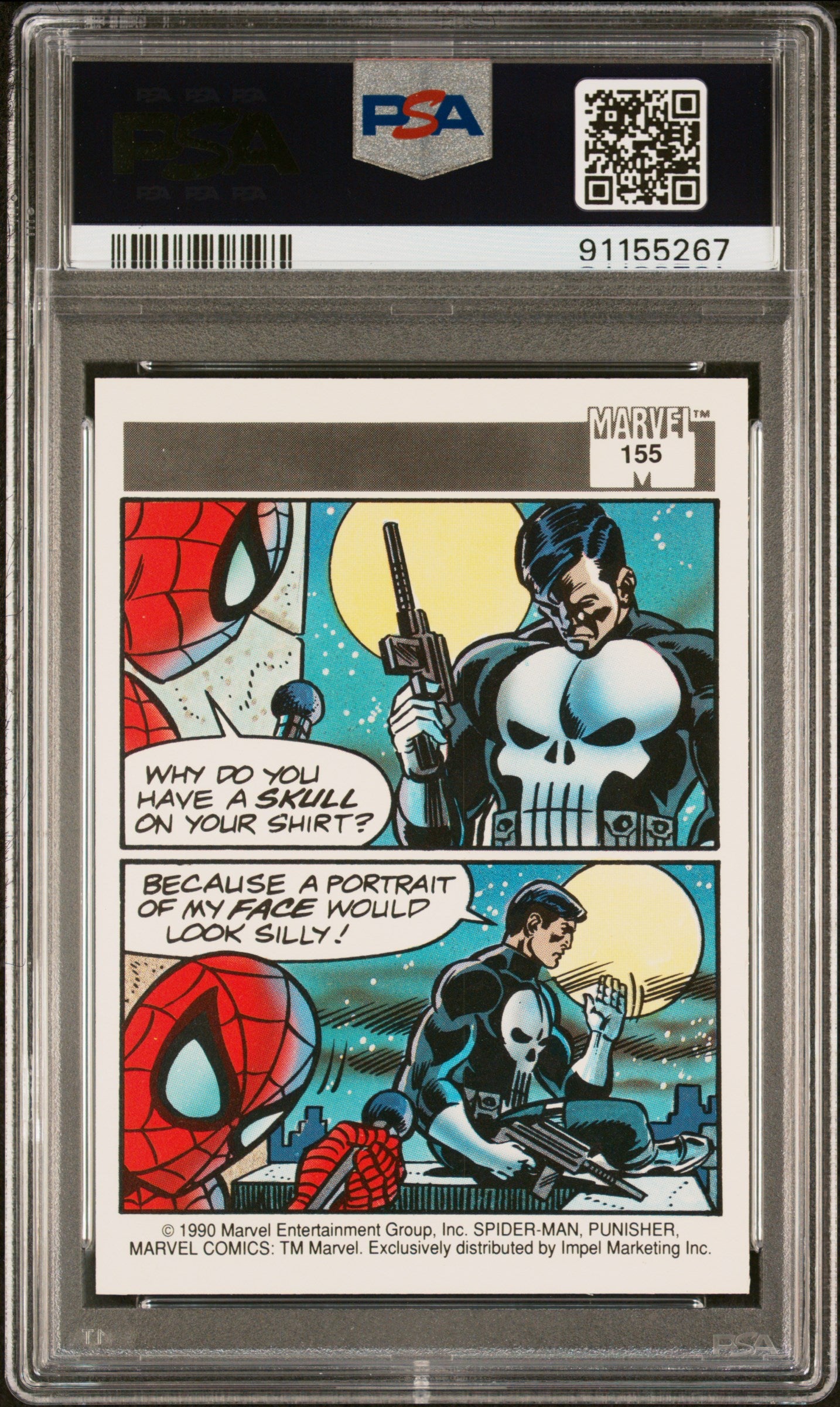 1990 Marvel Universe Punisher #155 PSA 9