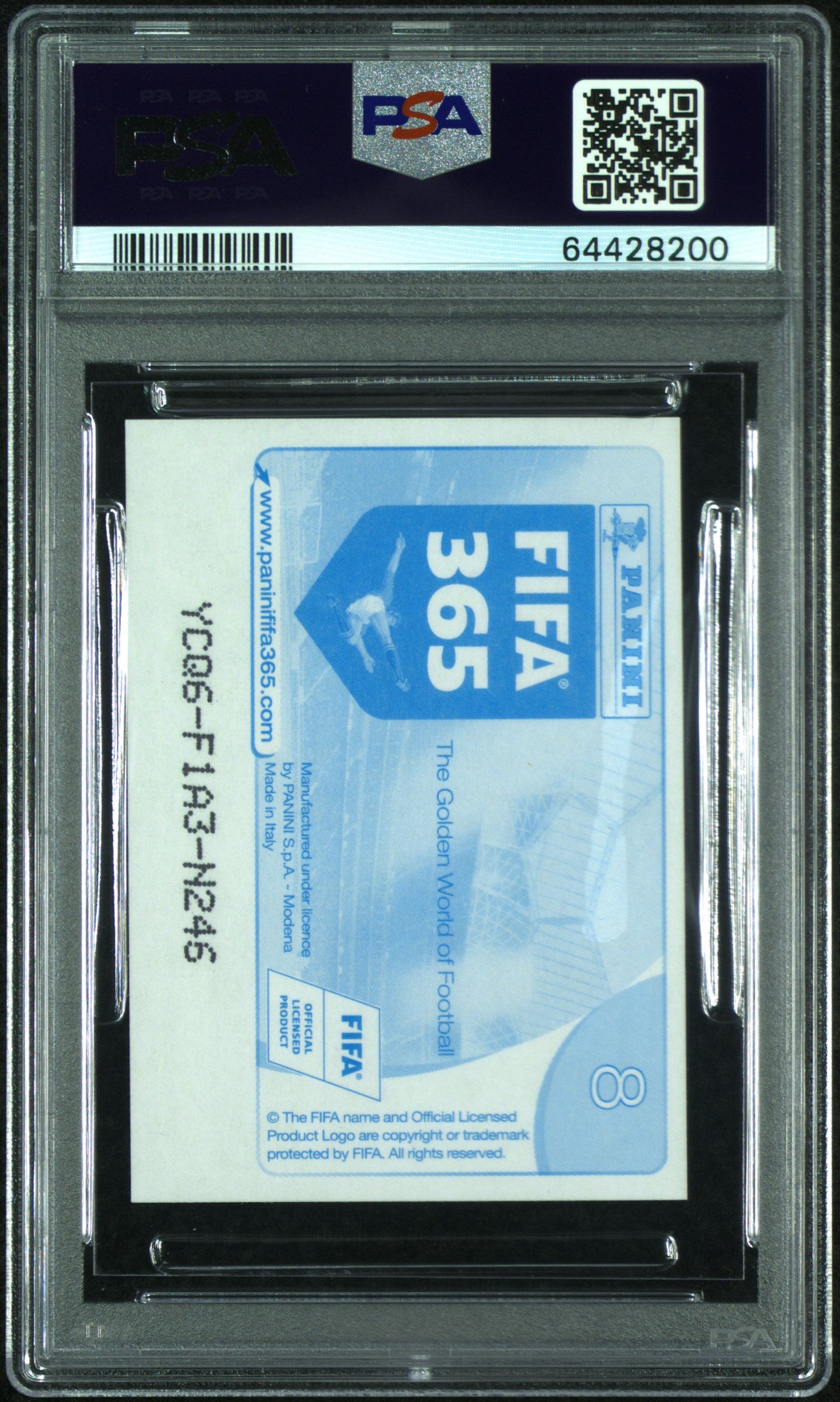 2016 Panini FIFA 365 Soccer C. Ronaldo L. Messi #8 Blue Back PSA 9