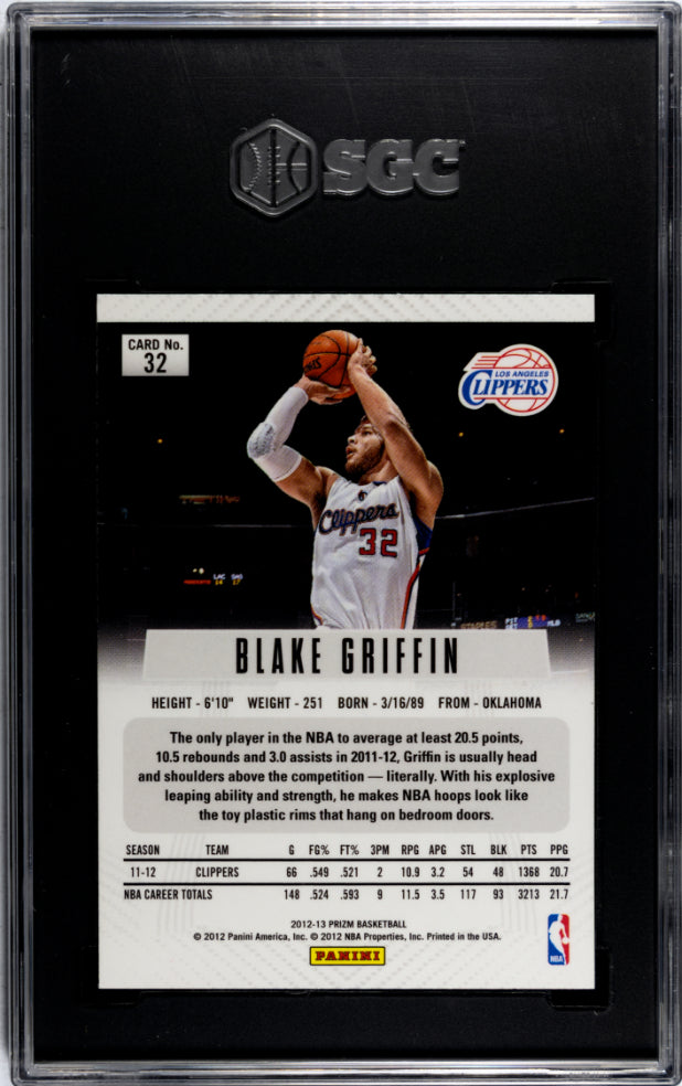 2012-13 Panini Prizm Blake Griffin #32 SGC 10