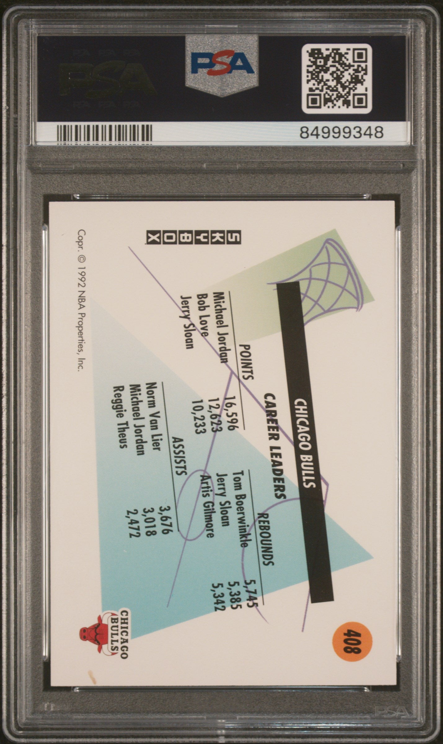 1991 Skybox Michael Jordan #408 PSA 9