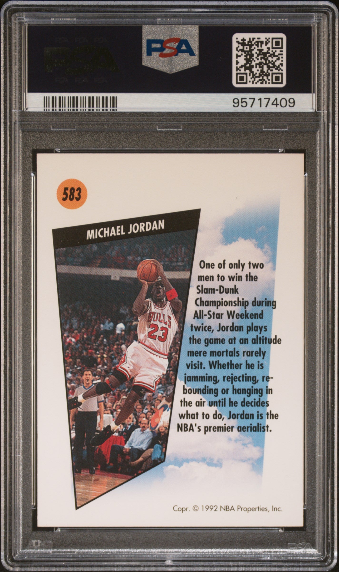 1991 Skybox Michael Jordan #583 PSA 10