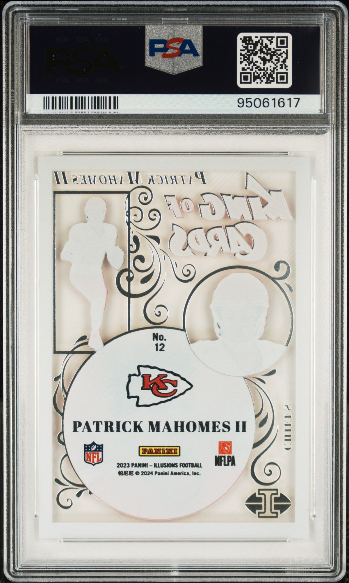 2023 Panini Illusions King Of Cards Football Patrick Mahomes II #12 PSA 10