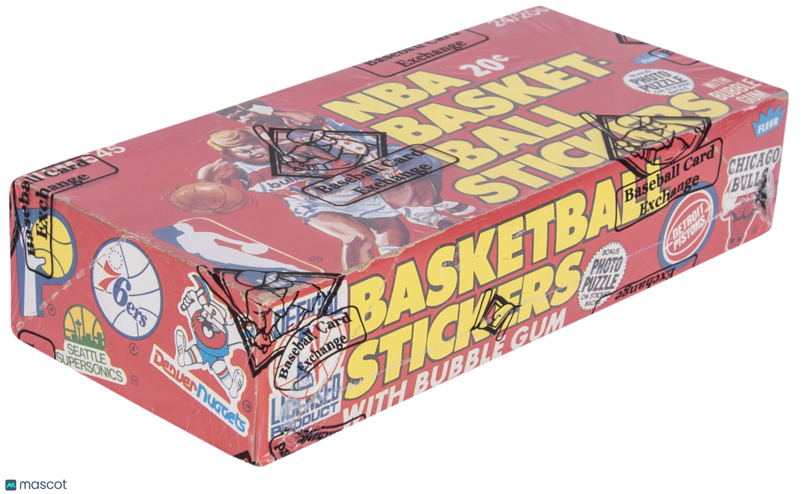 1979/80 Fleer "NBA Basketball Stickers" Unopened Wax Box (24 Packs) – BBCE