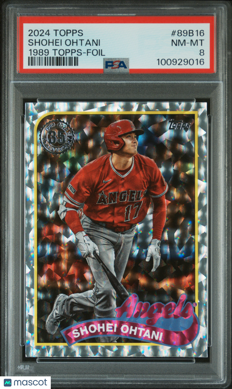 2024 Topps 1989 Topps Baseball Baseball Shohei Ohtani #89B16 Foil PSA 8