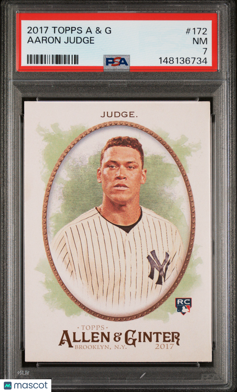 2017 Topps Allen & Ginter Baseball Aaron Judge #172 PSA 7