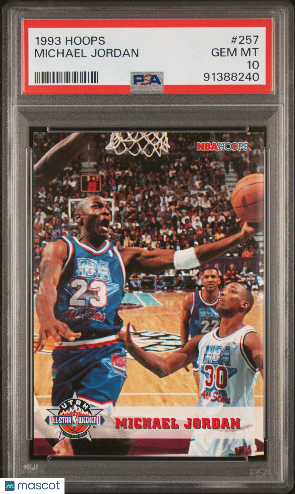 1993 Hoops #257 Michael Jordan Hof PSA 10