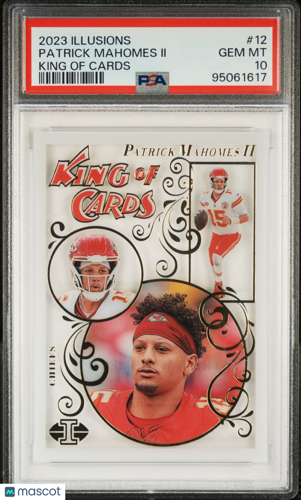2023 Panini Illusions King Of Cards Football Patrick Mahomes II #12 PSA 10