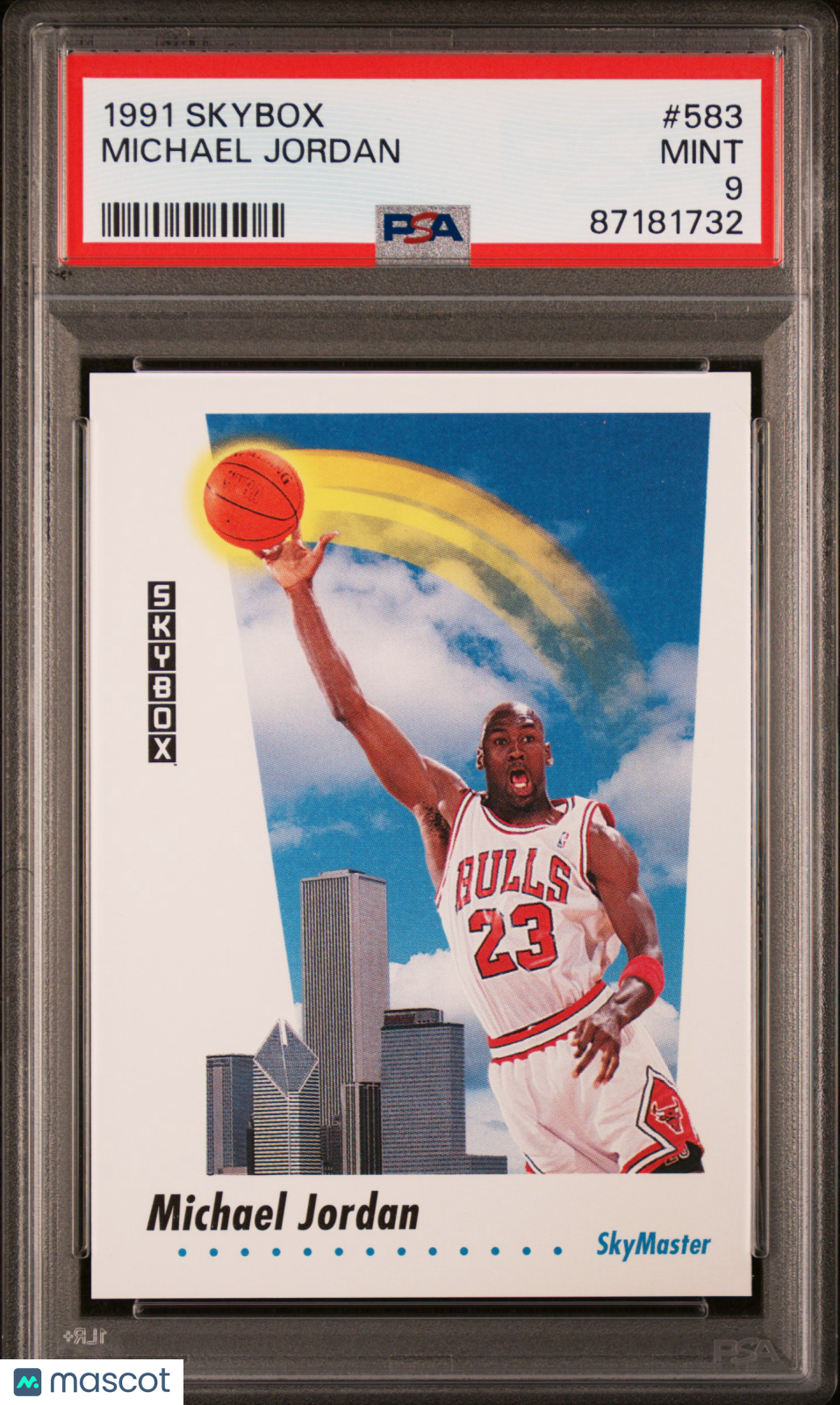 1991 Skybox #583 Michael Jordan Bulls Hof PSA 9