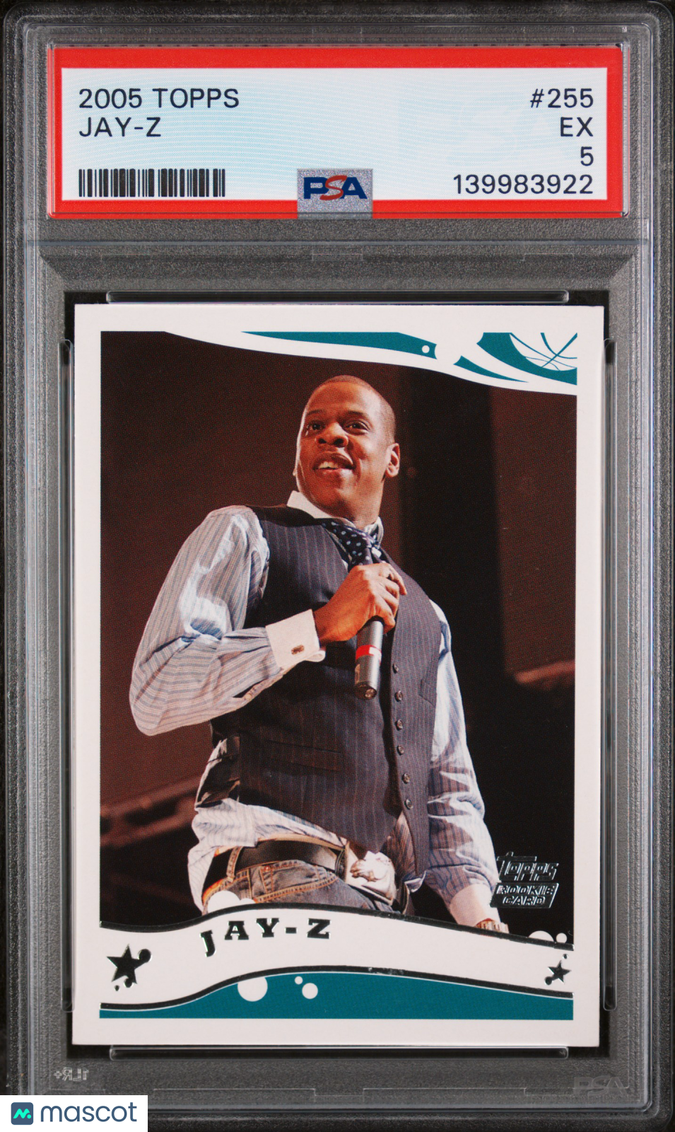 2005 Topps Basketball Jay-Z #255 PSA 5
