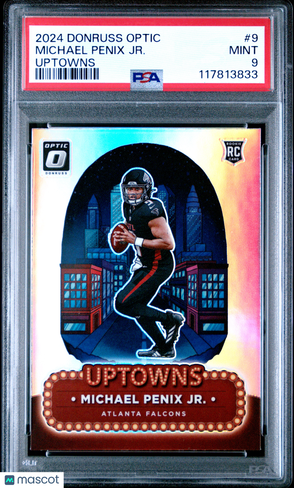 2024 Panini Donruss Optic Uptowns Football Michael Penix JR. #9 PSA 9