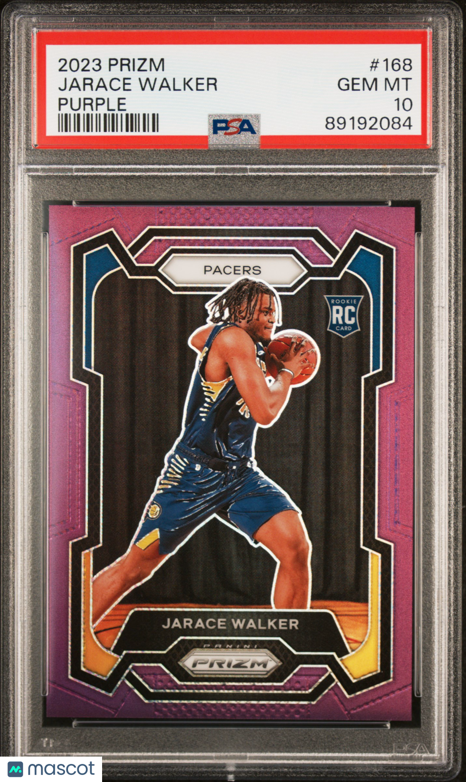 2023 Panini Prizm Jarace Walker #168 Purple Prizm PSA 10