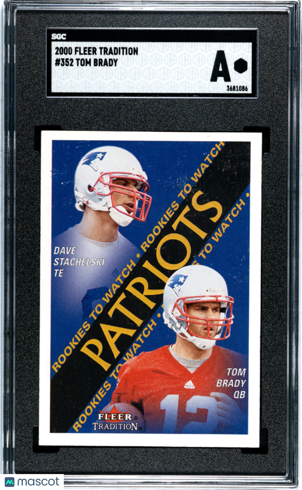 2000 Fleer Tradition Tom Brady #352 SGC A