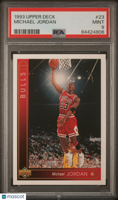 image 1993 Upper Deck #23 Michael Jordan Bulls HOF PSA 9