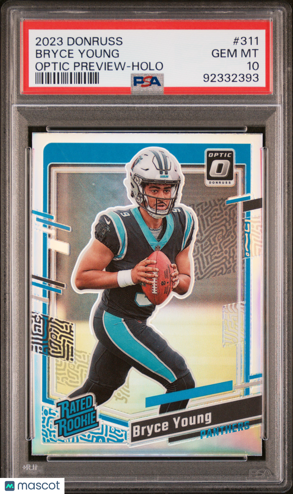 2023 Panini Donruss Bryce Young #311 Optic Preview Holo PSA 10