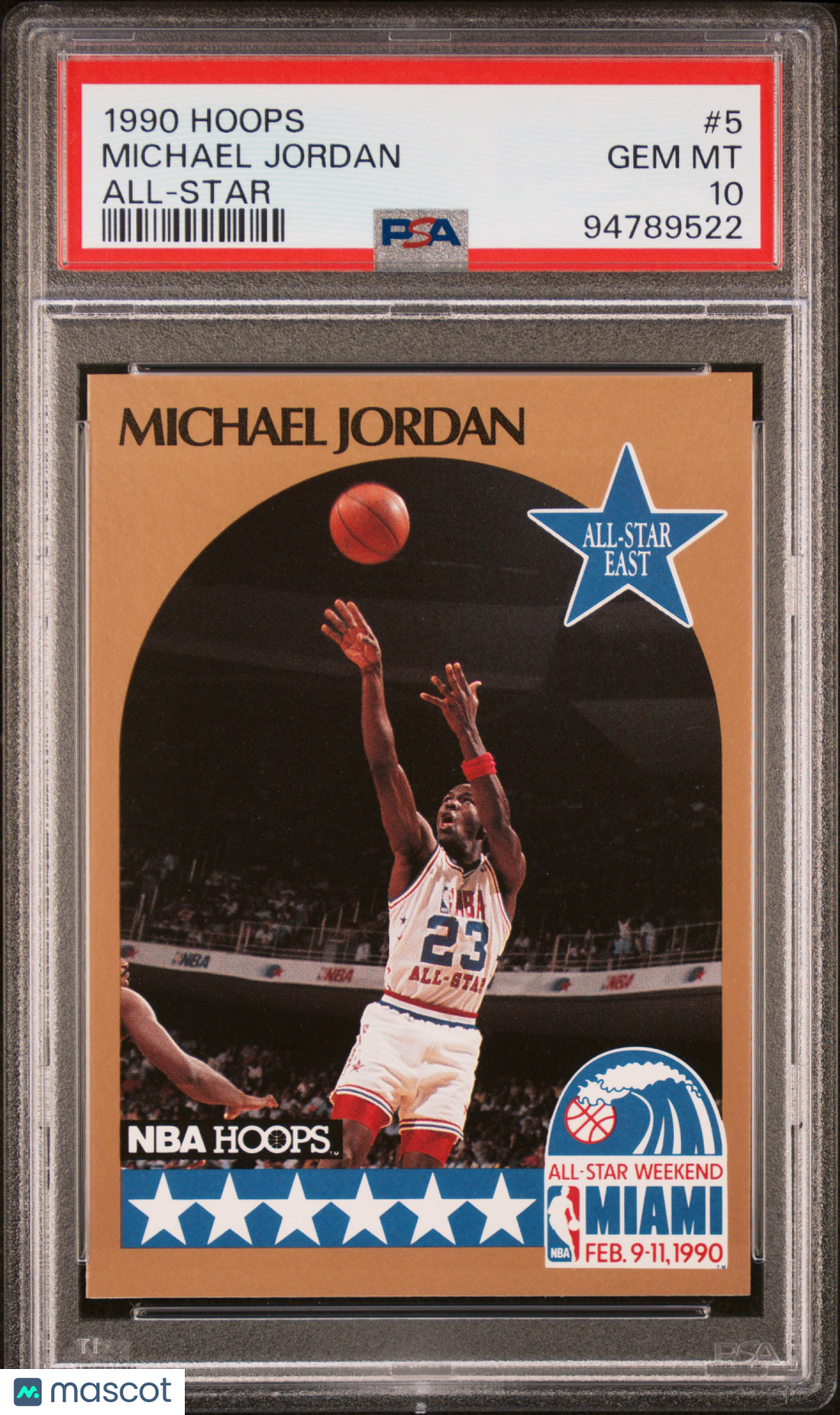 1990 Hoops Michael Jordan #5 All Star PSA 10