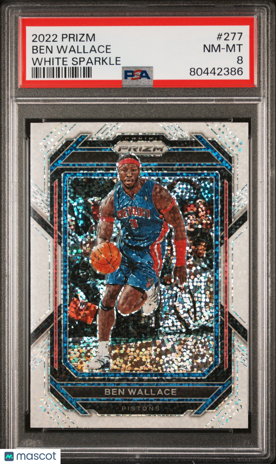 2022 Panini Prizm Ben Wallace #277 White Sparkle PSA 8