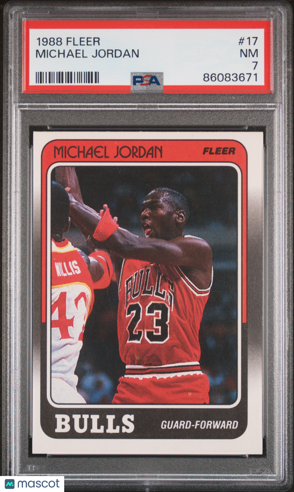 1988 Fleer Michael Jordan #17 PSA 7